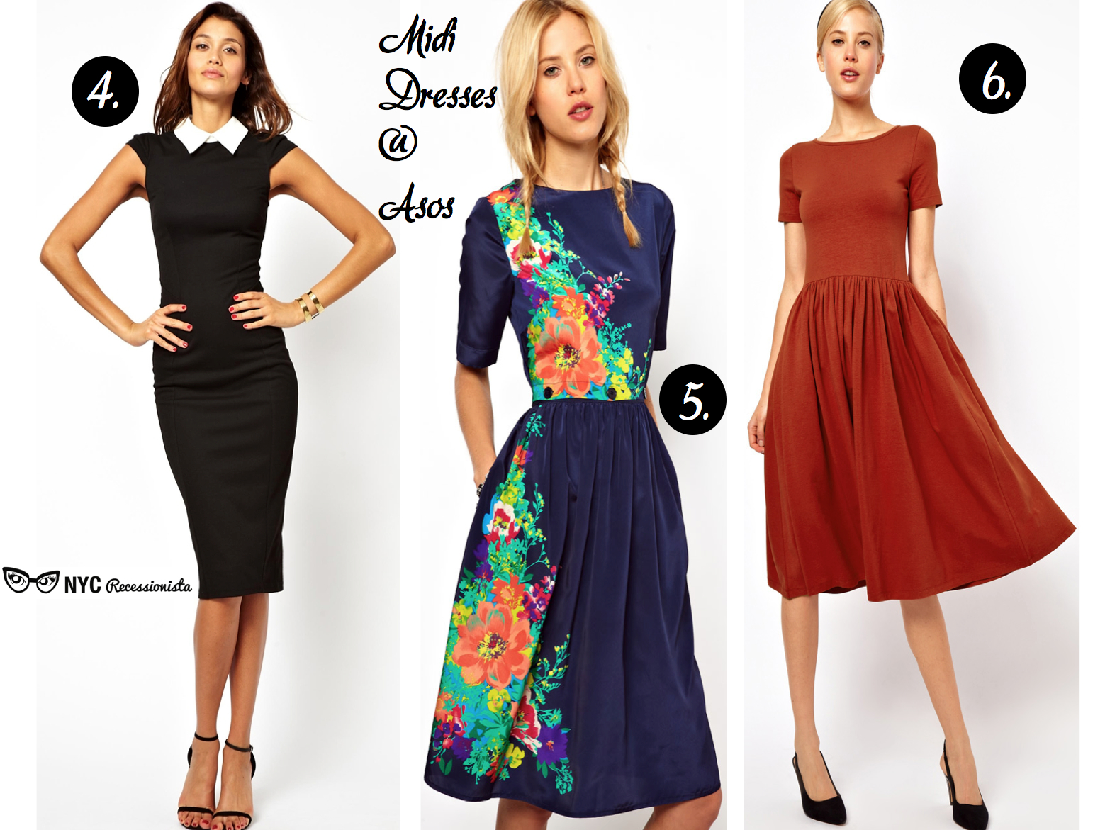 NYC Recessionista: NYC Recessionista Roundup: Midi dresses at Asos