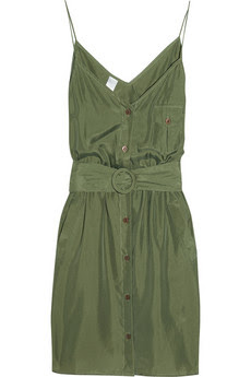 Lyre Lyre washed-silk dress