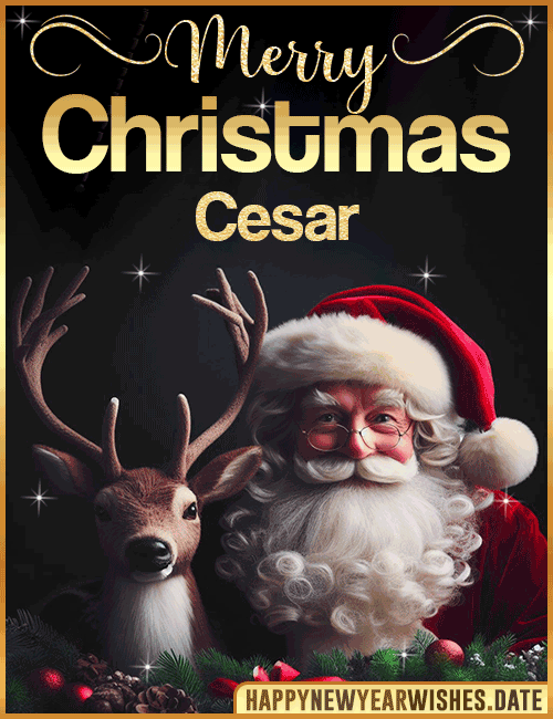 Merry Christmas gif Cesar