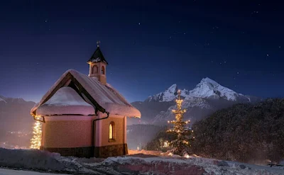 Church of Maria Gern Berchtesgaden, in the German Bavarian Alps.