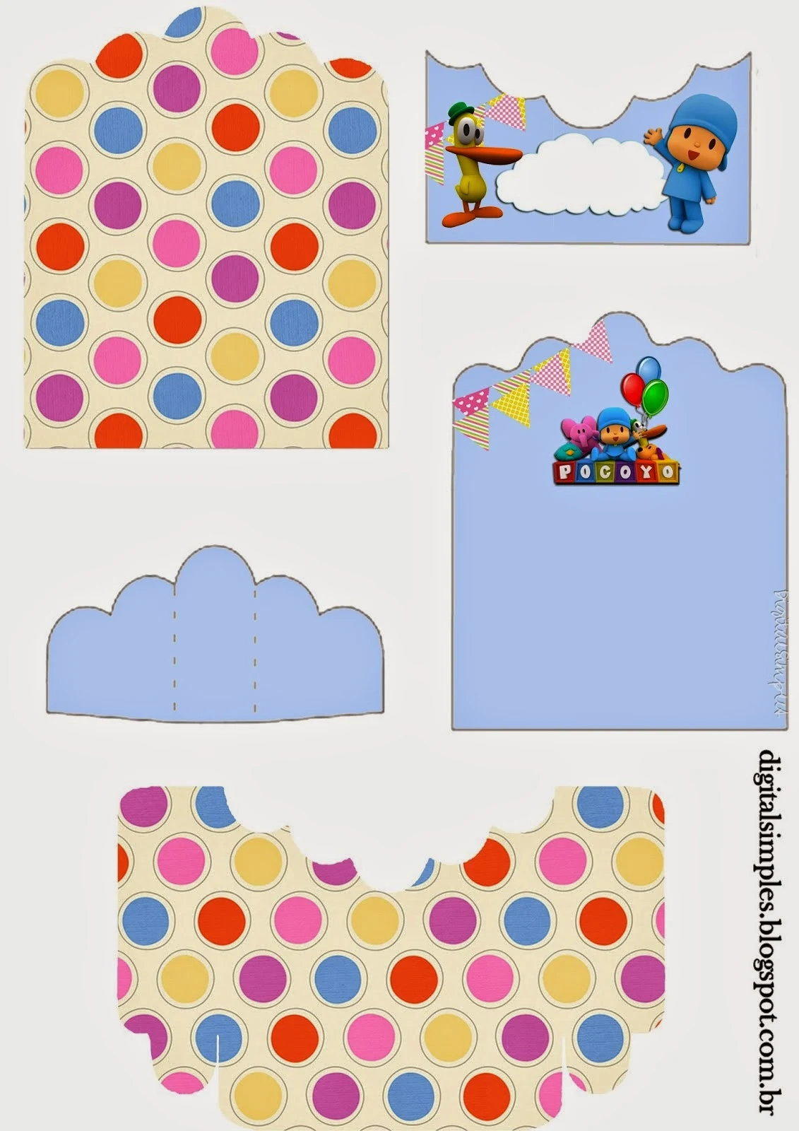 Pocoyo Free Printable Candy Package Support. 