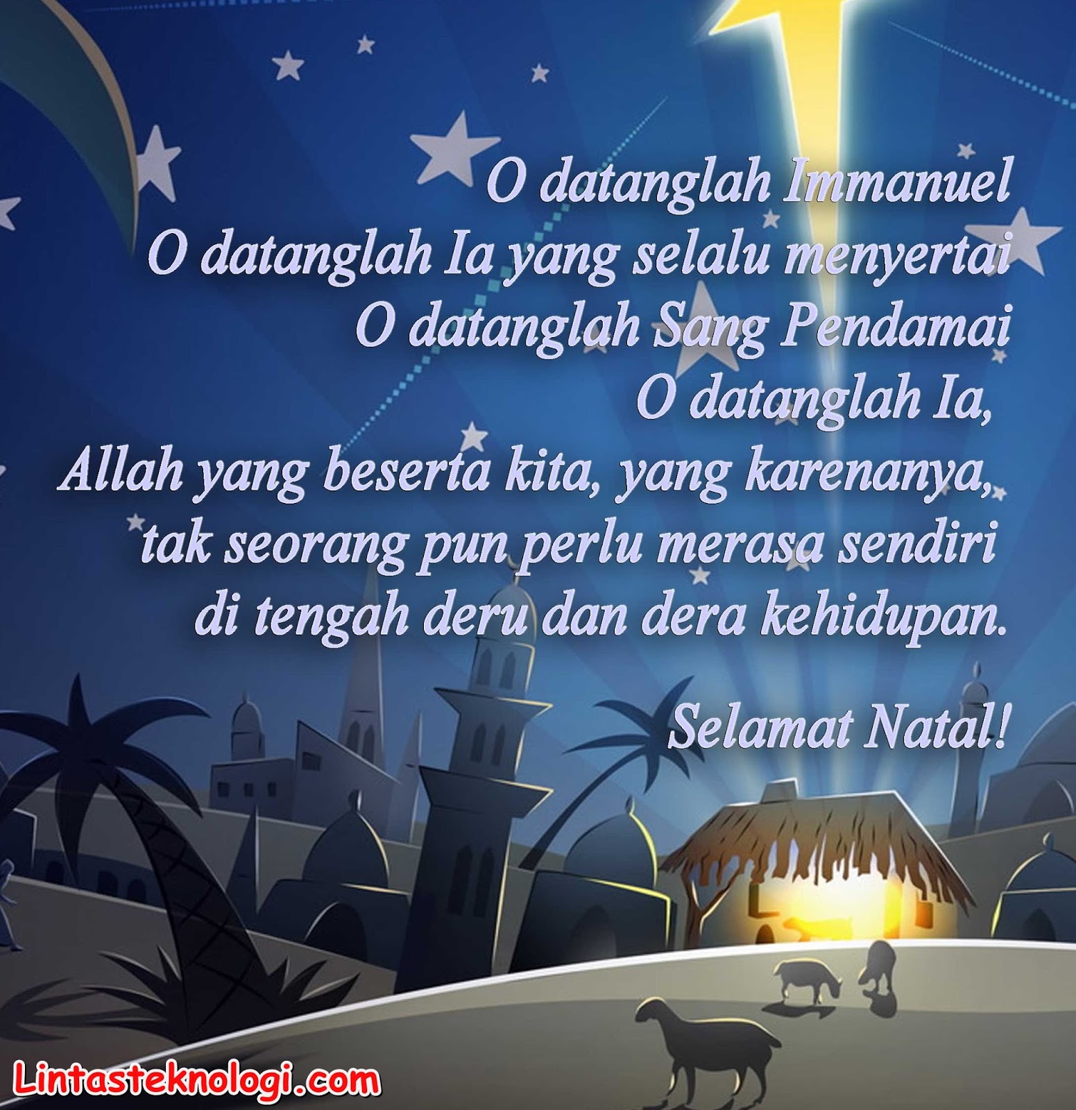 Download Contoh Kartu Ucapan Selamat Hari Natal & Tahun 