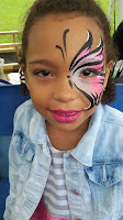 Face Painter Springhill FL face painting one sided butterfly