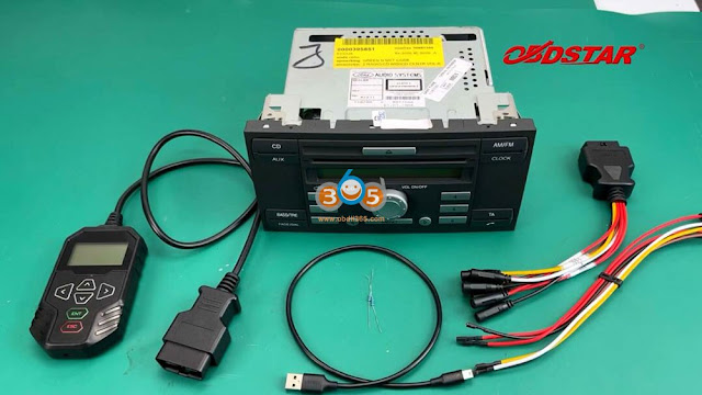 Read Ford TMS470 Radio Code by OBDSTAR MT200 1