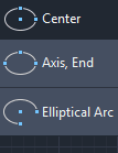 Ellipse command in AutoCAD