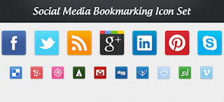 Social media Bookmarking icons