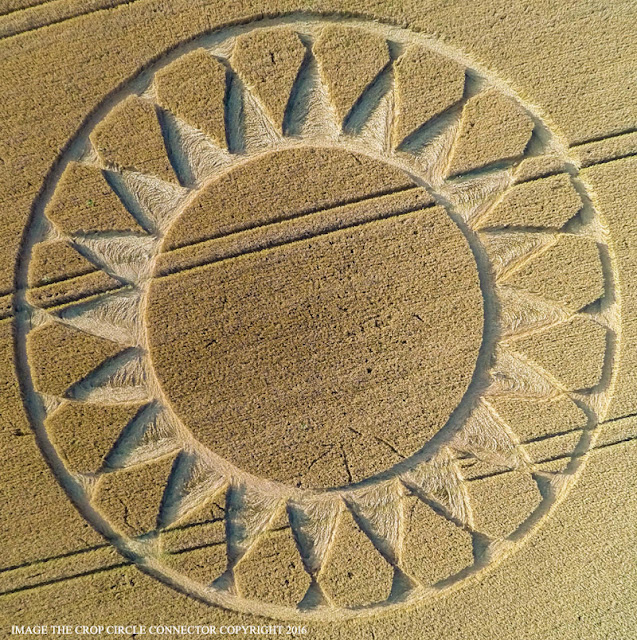 Crop Circle at Cley Hill, Wiltshire