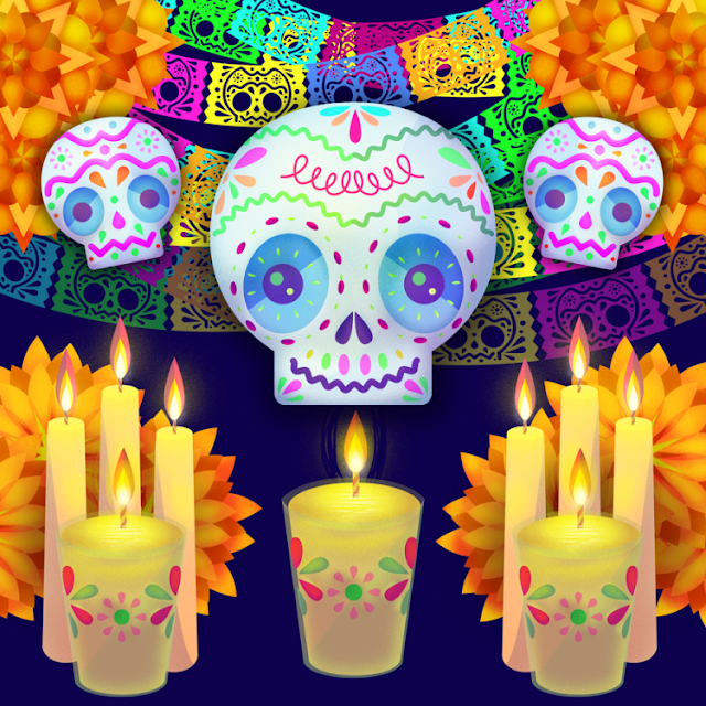 Vectores gratis para el día de muertos