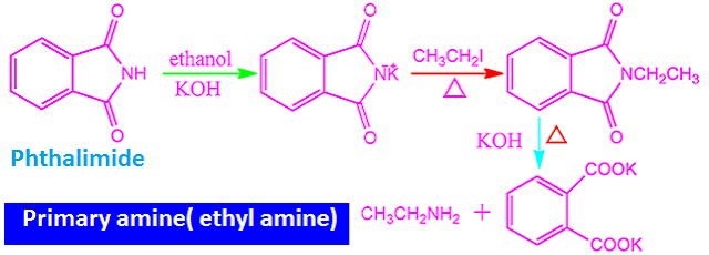 Gabriel phthalimide synthesis for primary amine