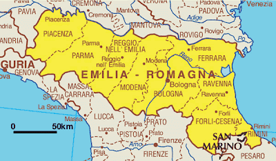 Kaart Italië - Provincies Vakantie: Emilia-Romagna en ...