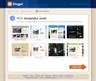 Blogger Pilih template