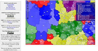 Codepoint Open - OSM Rendered