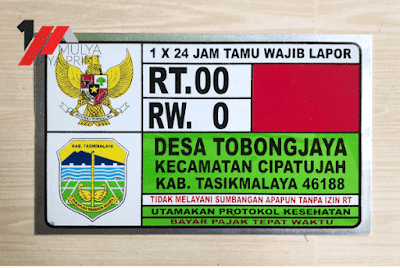 Plat nomor rumah tasikmalaya