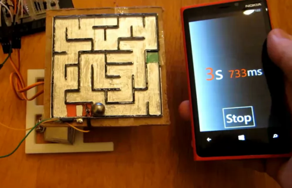 Smartphone controlled Labyrinth