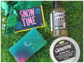 Lush Snow Time: Gel Happy Hippy, Gelatina Snowman y Jabón Baked Alaska