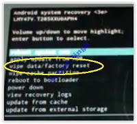 wipe data / factory reset galaxy tab a 7 2016