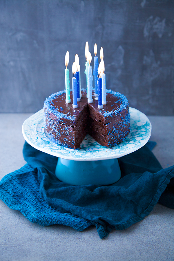 Gâteau vegan d'anniversaire au chocolat