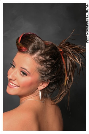 Updo Hairstyle updo medium curly hair5 Formal Updos for Prom 2010