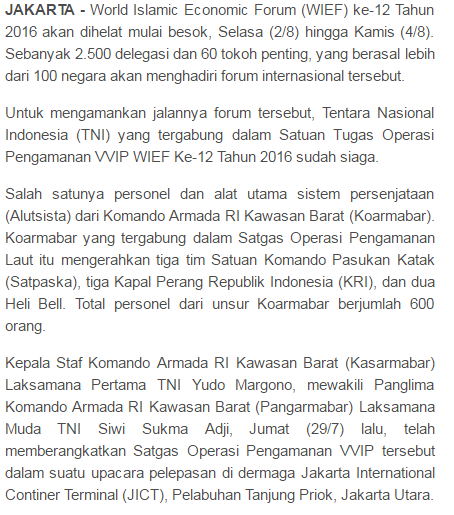 TNI Siaga, Delegasi Dari 100 lebih Negara Akan Padati Jakarta Besok - Commando
