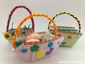 Tutorial for simple cardboard Easter baskets