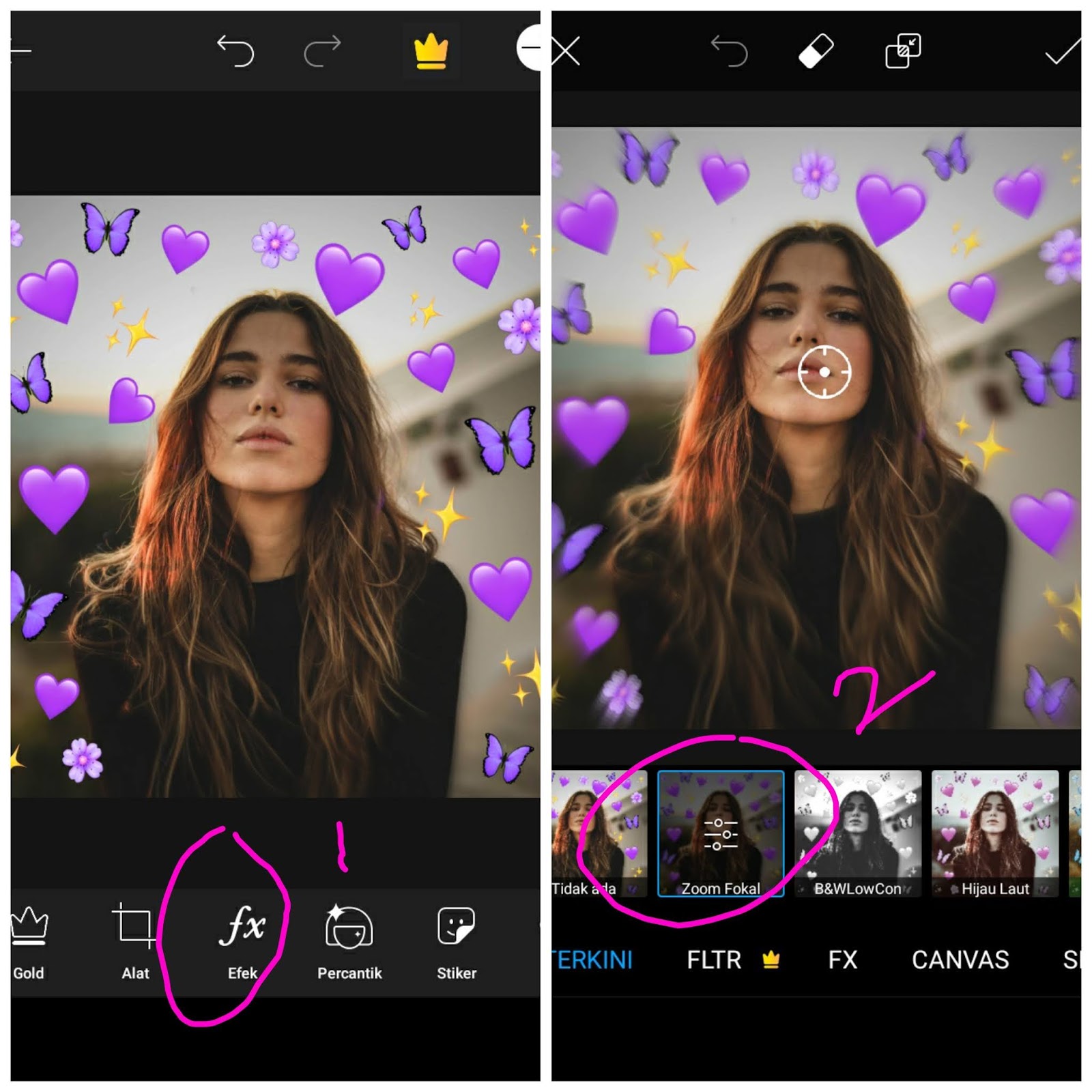 Cara Edit Foto Emoticon Blur Efek (Picsart Tutorial ...