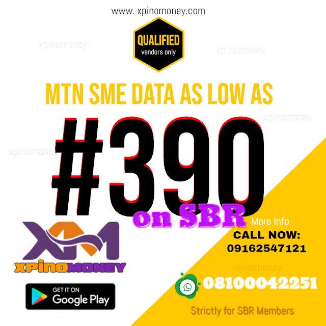 SBR, Xpino, Business, VTU, Cheapest Data, XpinoMOney, Nigeria, MTN,Glo, Airtel, 9mobile, 