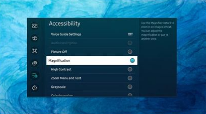 Hướng dẫn cách phóng to màn hình tivi Samsung
