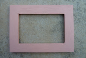 Picture frame painted pink