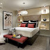 Double Bedroom White And Red Colour