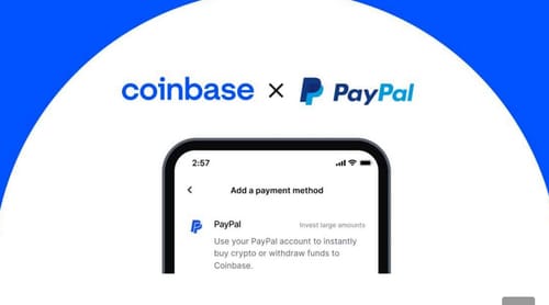 With Coinbase you can easily buy cryptocurrencies with PayPal