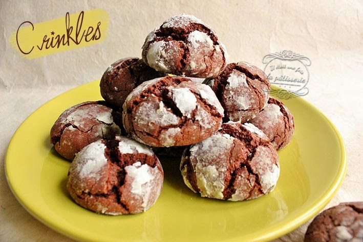 Les Crinkles Des Petits Gateaux Moelleux Au Chocolat Il Etait Une Fois La Patisserie