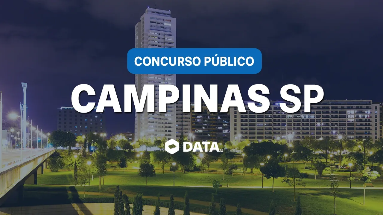 Concurso Campinas/SP: edital publicado, 40 vagas, salários até R$ 7.481,28. Inscrições: 12/05 a 23/06/2025. Cargos de nível fundamental e superior.