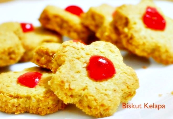 Resepi Biskut Kelapa Comel - Resepi Kek & Biskut Raya