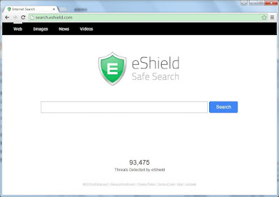 search.eshield.com screenshot