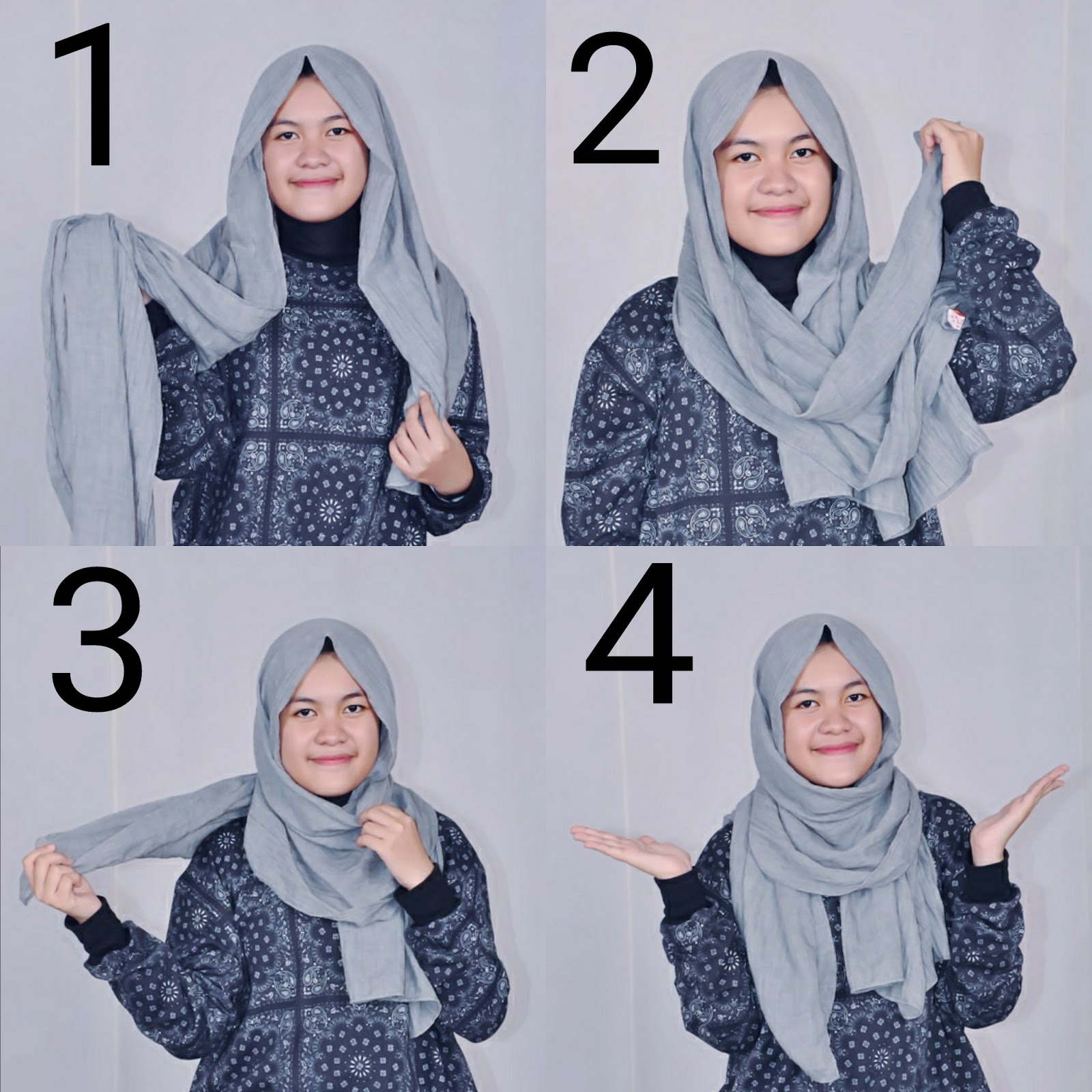 27 Gambar Terupdate Tutorial Hijab Pashmina Gaul Paling Fenomenal