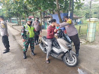 POLSEK SUNGAI KUNJANG TINDAK PULUHAN PELANGGAR PROKES PADA YUSTISI GABUNGAN