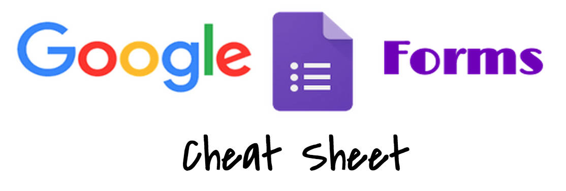 Keep Calm, Click Undo!: Google Forms Cheat Sheet 2016