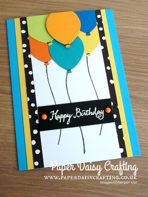 Balloon Celebration and Balloon Bouquet punch from Stampin' Up!