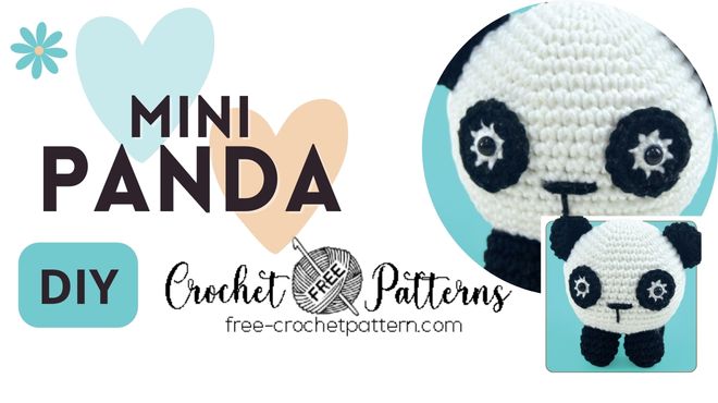 Mini Panda Amigurumi Free Pattern
