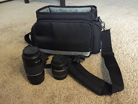 canon camera bag and lenses