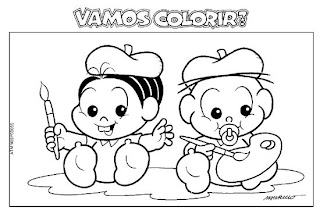 100 desenhos da Turma da Mônica para colorir!