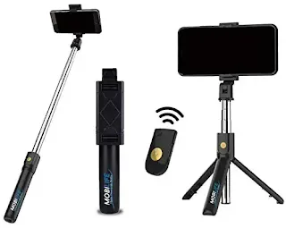 Hoteon Mobilife Bluetooth Extendable Selfie Stick with Wireless Remote and Tripod Stand for iPhone X/iPhone 8/8 Plus/iPhone 7/iPhone 7 Plus/Galaxy Note 8/Google More