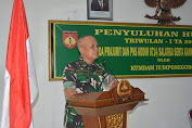 Prajurit, PNS TNI AD Kodim 0714/Salatiga, Ikuti Penyuluhan Hukum