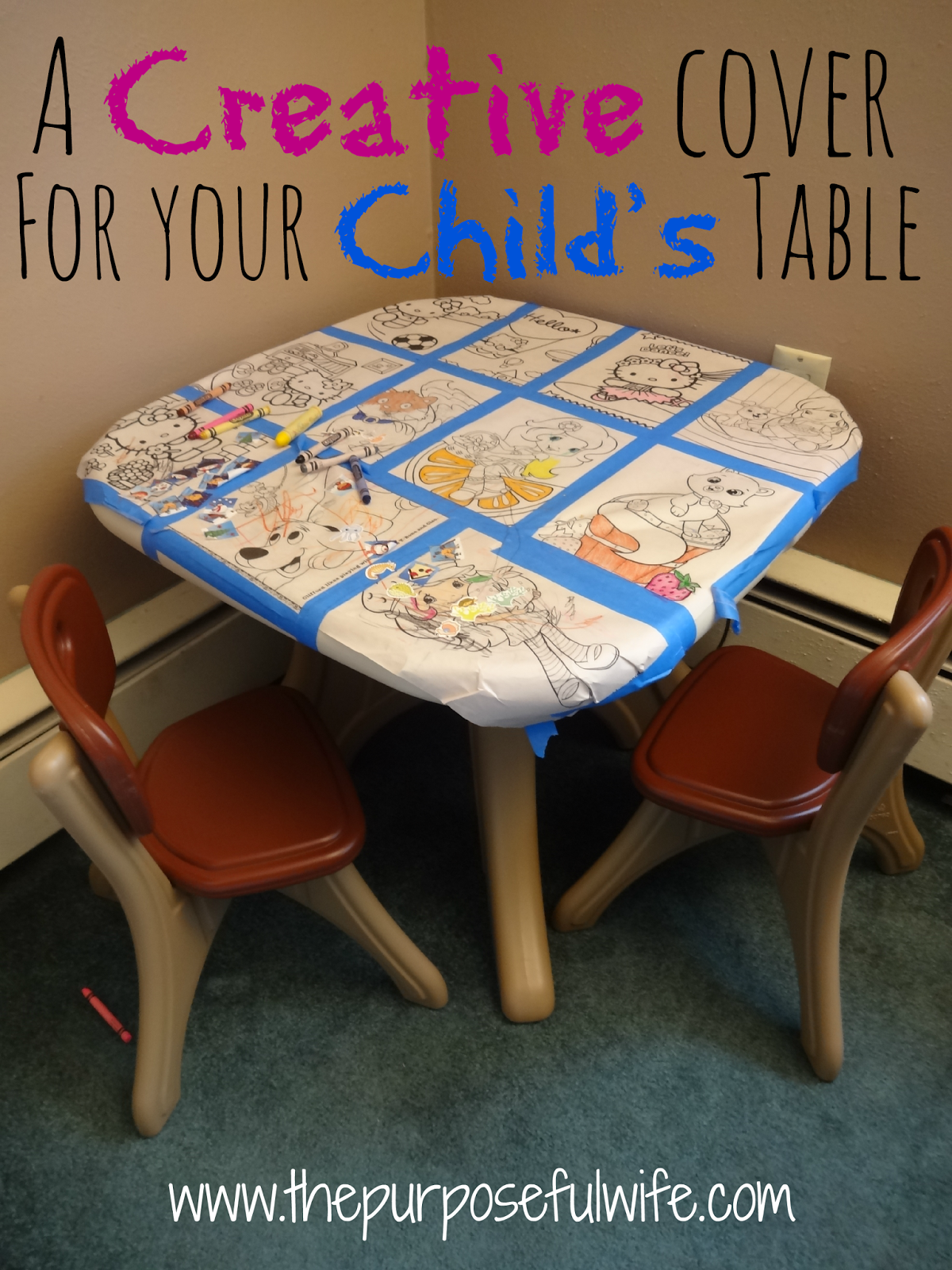 Something that will make your life a little easier and your kiddos lives a little more colorful