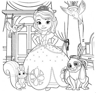 Sofia the first Coloring book