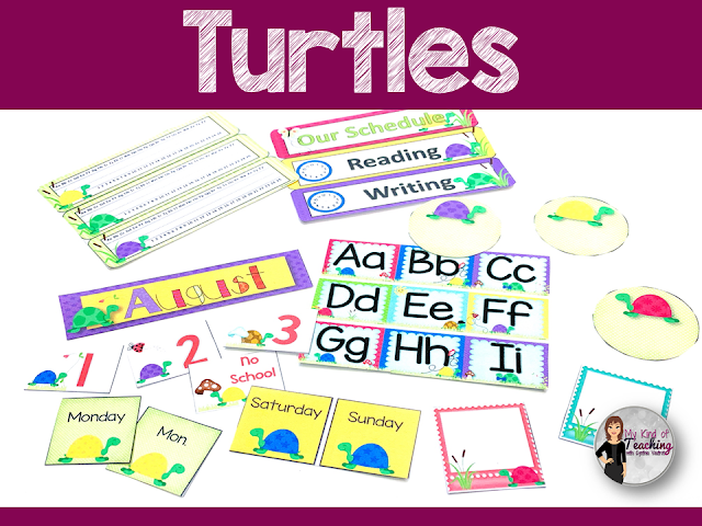 Themed classroom of turtles