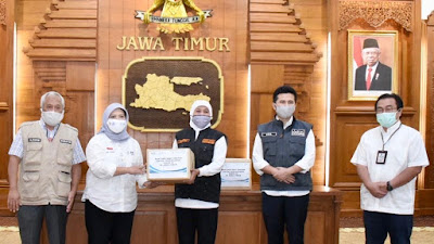 Pemprov Jatim Terima Bantuan 100.000 Tablet Avigan untuk Tingkatkan Kesembuhan Pasien Covid-19