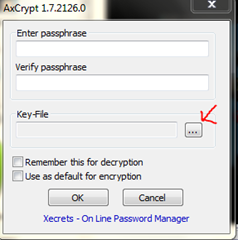เก็บไฟล์ไว้เป็นความลับ AxCrypt