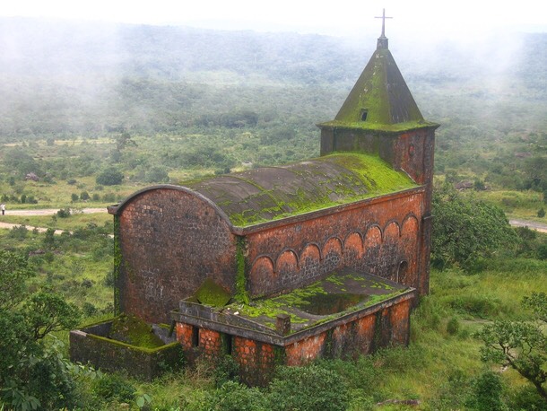 The Old Church Building On the Mount In Cambodia