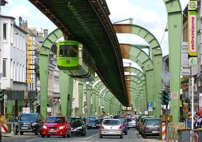 Hanging Rail to Eliminate Crowding, Germany